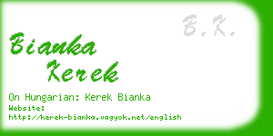 bianka kerek business card